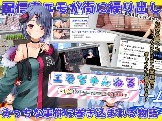 【安卓/汉化】Emo頻道美少女主播的H日常(エモちゃんねる ~美少女チューバーのHな日常~) 图片 1